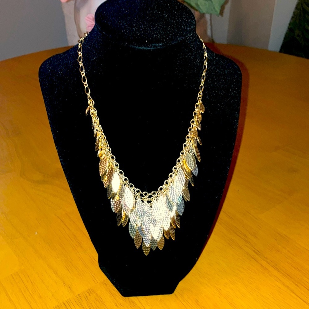 INC International Concepts Gold Statement Necklace